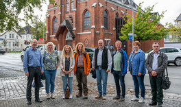 Foto vor der Friedenskirche 